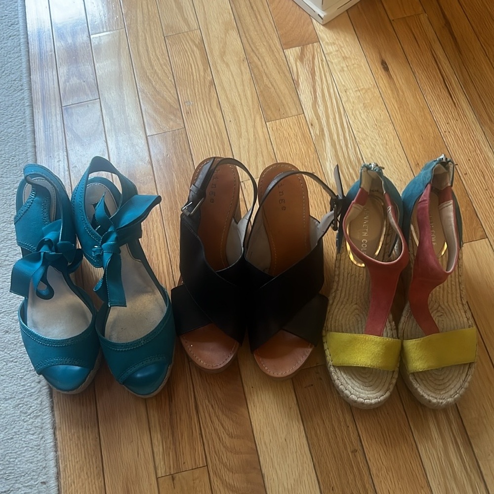Kenneth Cole, WHBM& Hinge wedges- 3 for $30